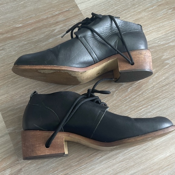 Vintage Michele Olivieri Block Heel Dress Shoes - Picture 2 of 7